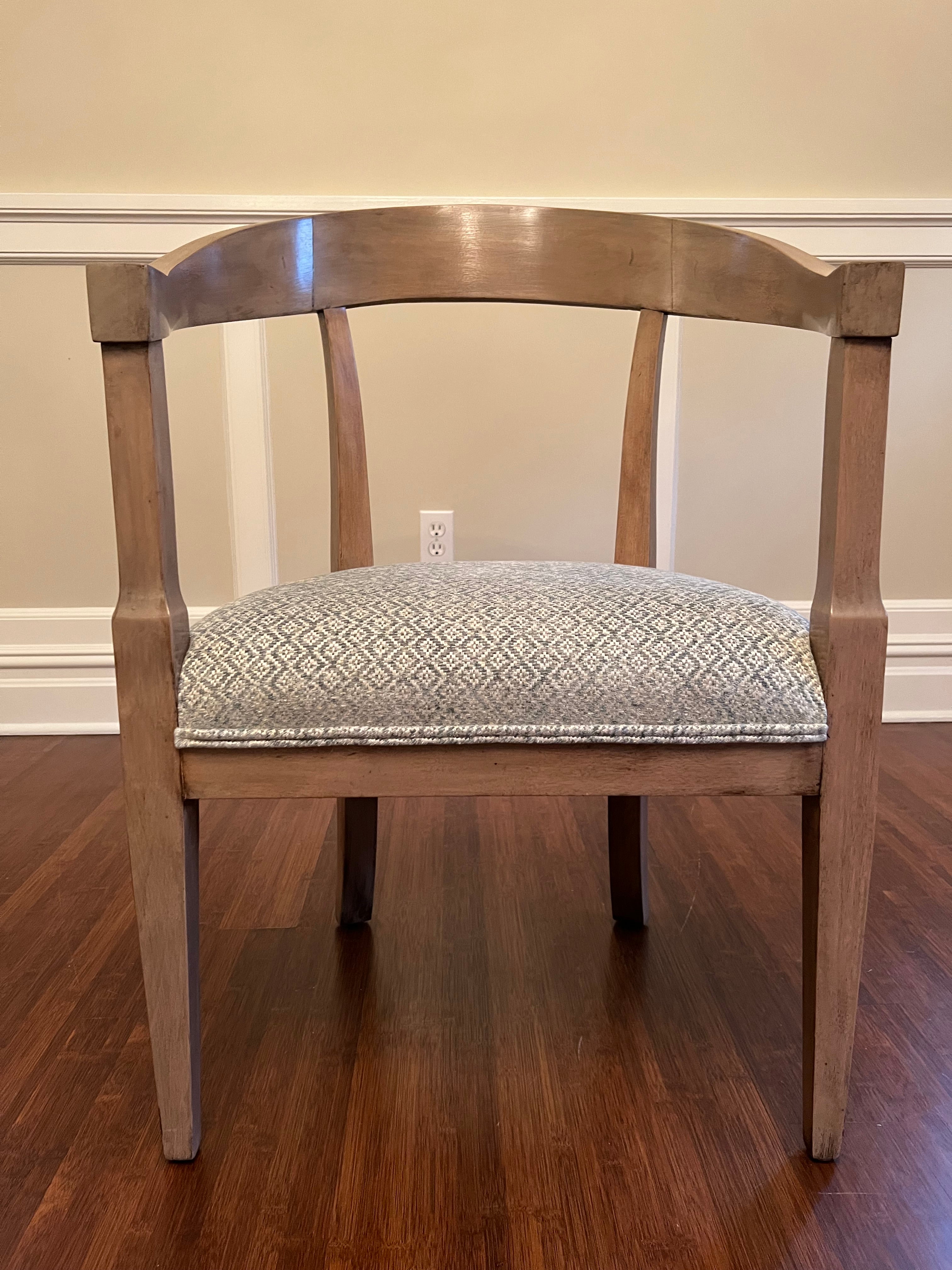 Reimagined Pair of Mid Century Accent Chairs