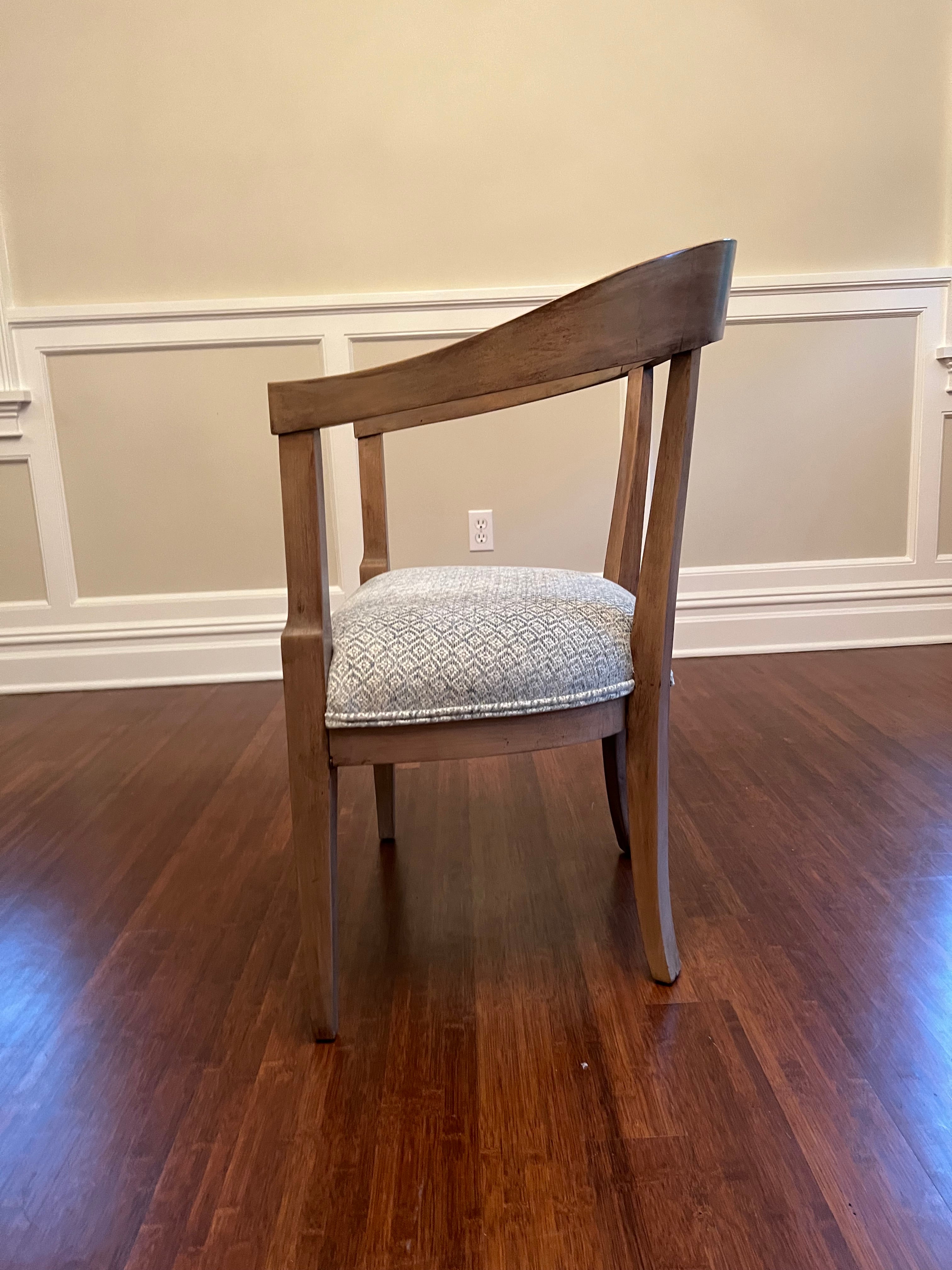 Reimagined Pair of Mid Century Accent Chairs