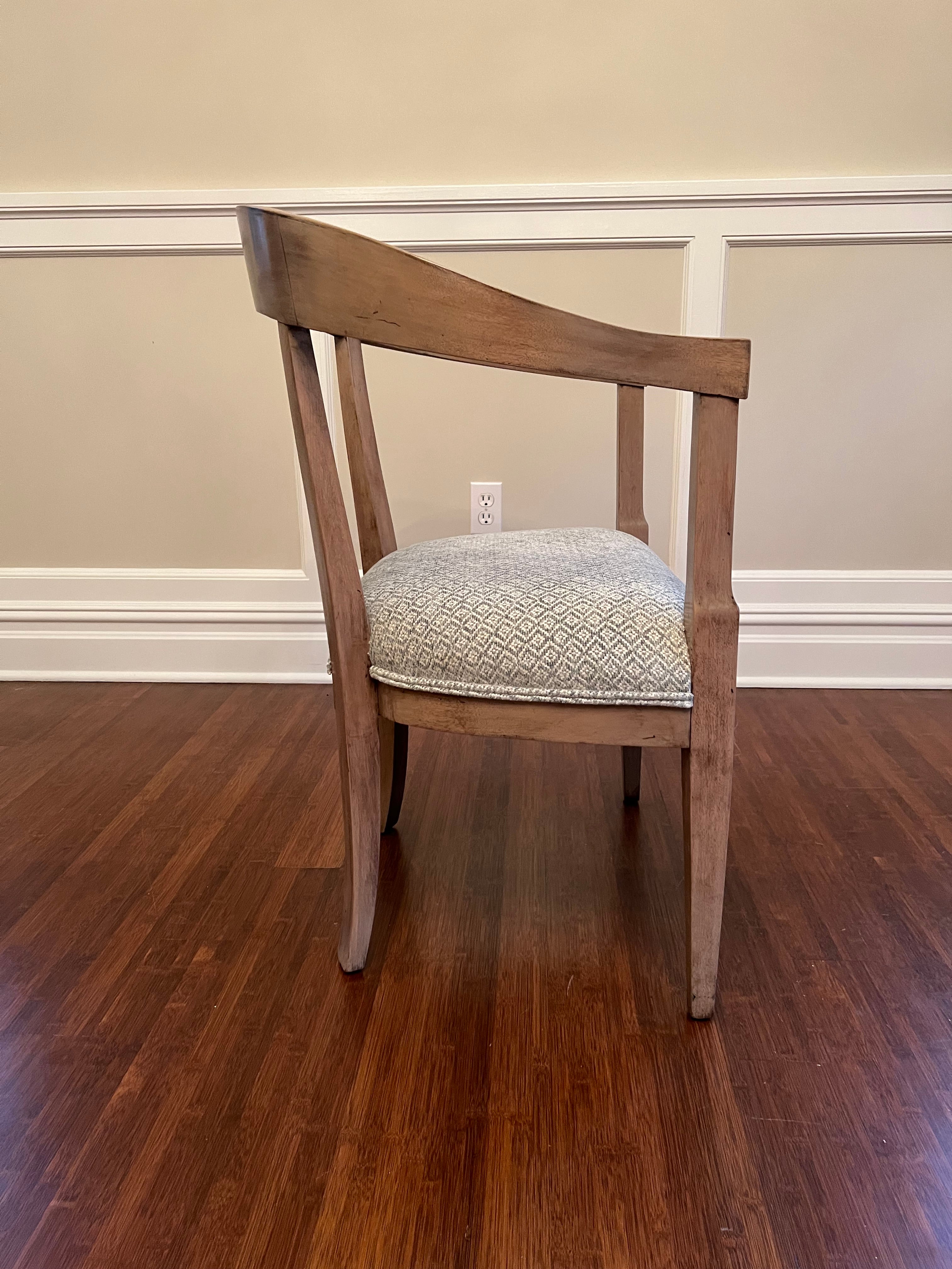 Reimagined Pair of Mid Century Accent Chairs