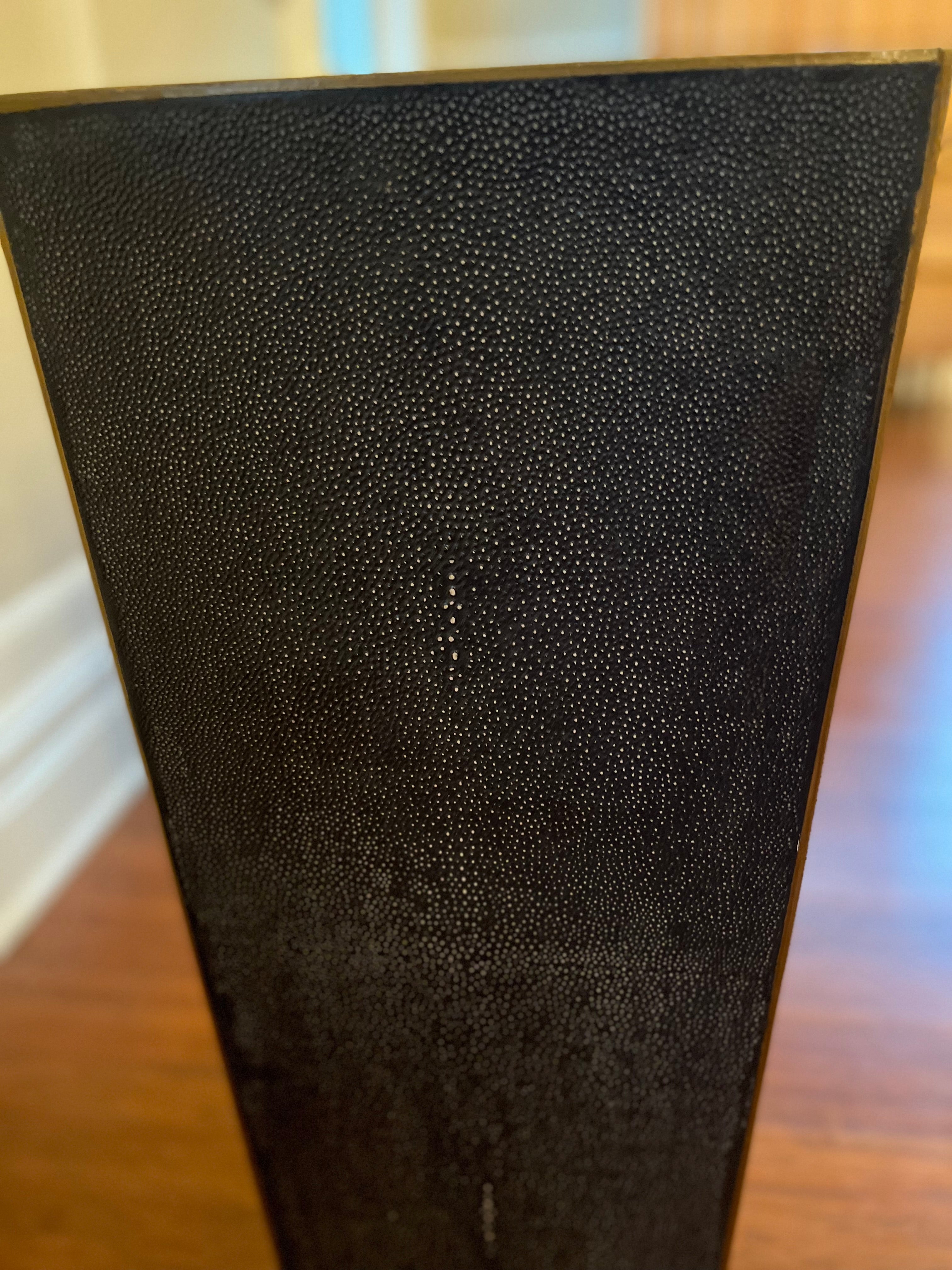 Shagreen end tables/artistic display stands