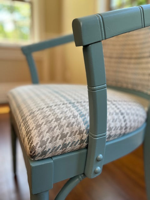 Reimagined Faux Bamboo Antique Accent Chairs