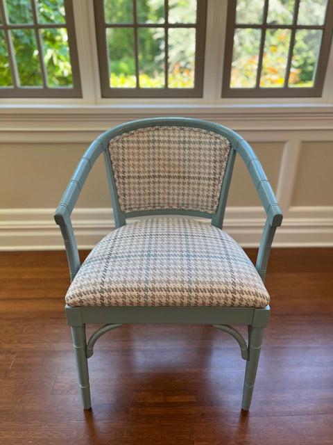 Reimagined Faux Bamboo Antique Accent Chairs
