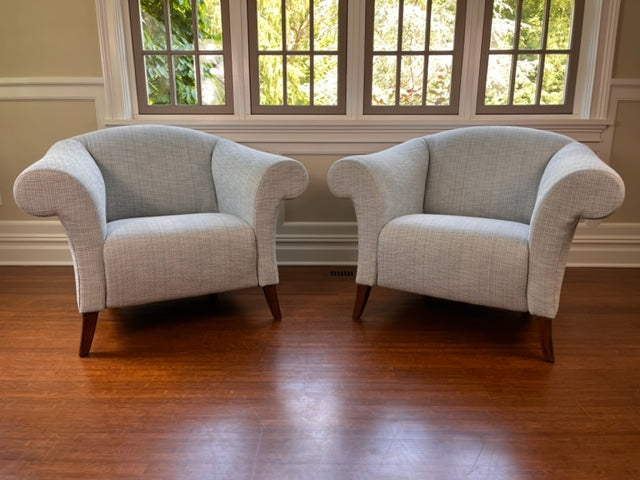 Vintage, One of a Kind Pair of Italian Art Deco Chairs - completely reimagined!