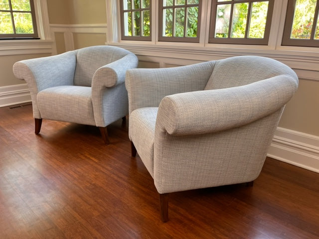 Vintage, One of a Kind Pair of Italian Art Deco Chairs - completely reimagined!