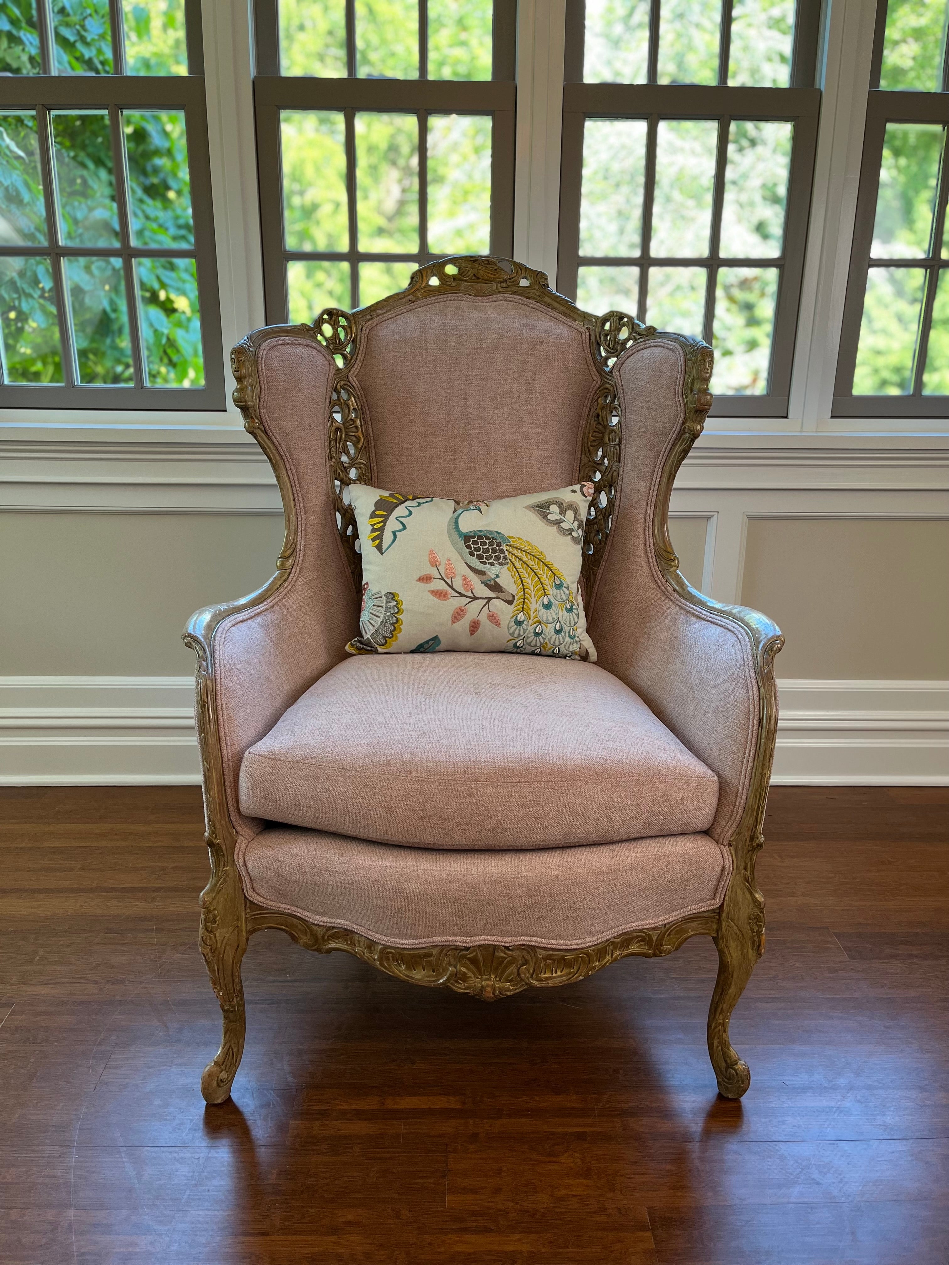 Transformed Antique Wingchair