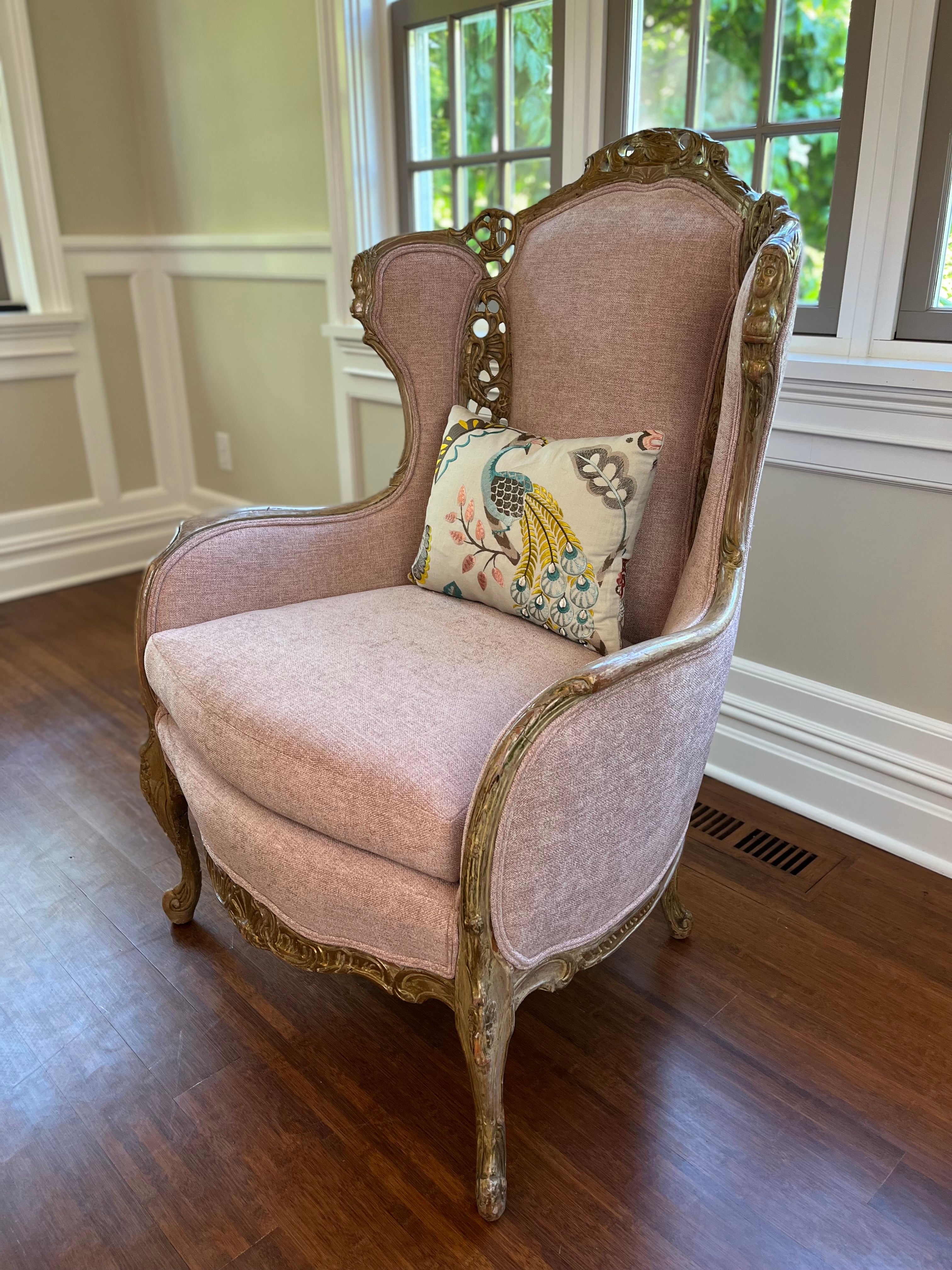 Transformed Antique Wingchair