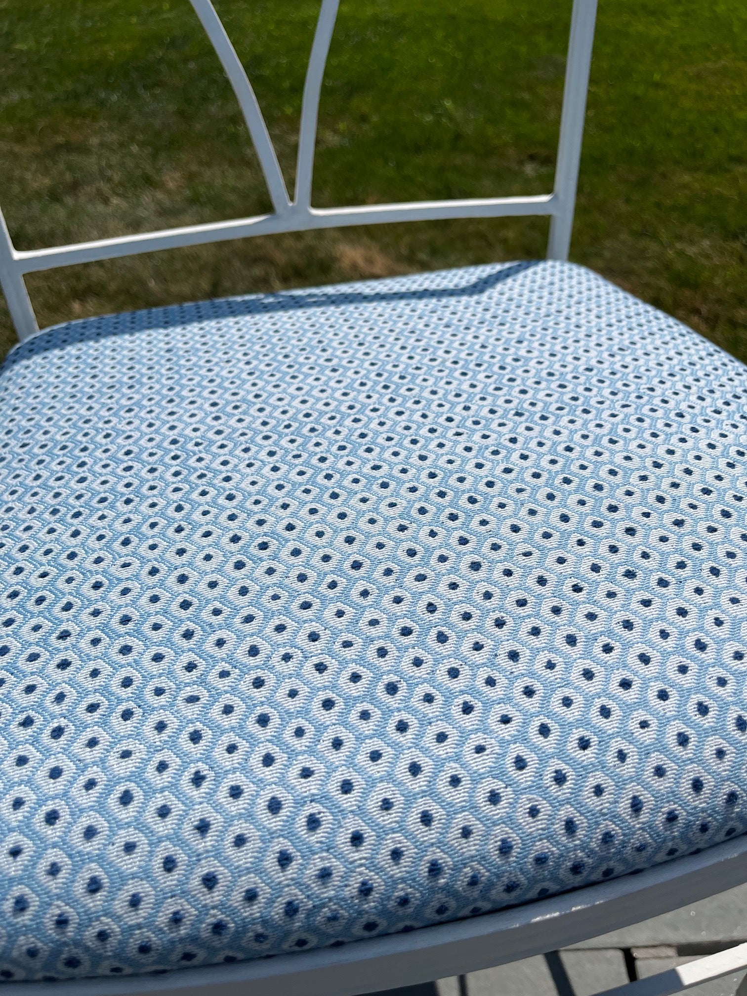 Mid Century White Cast Iron Dining Set - Fully Restored