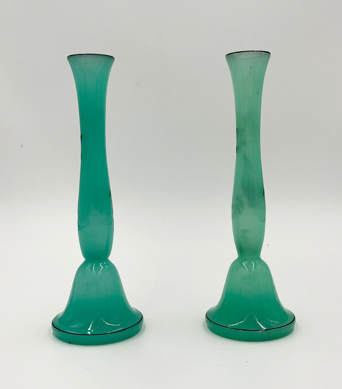 Hand Painted Vintage Candle Holders