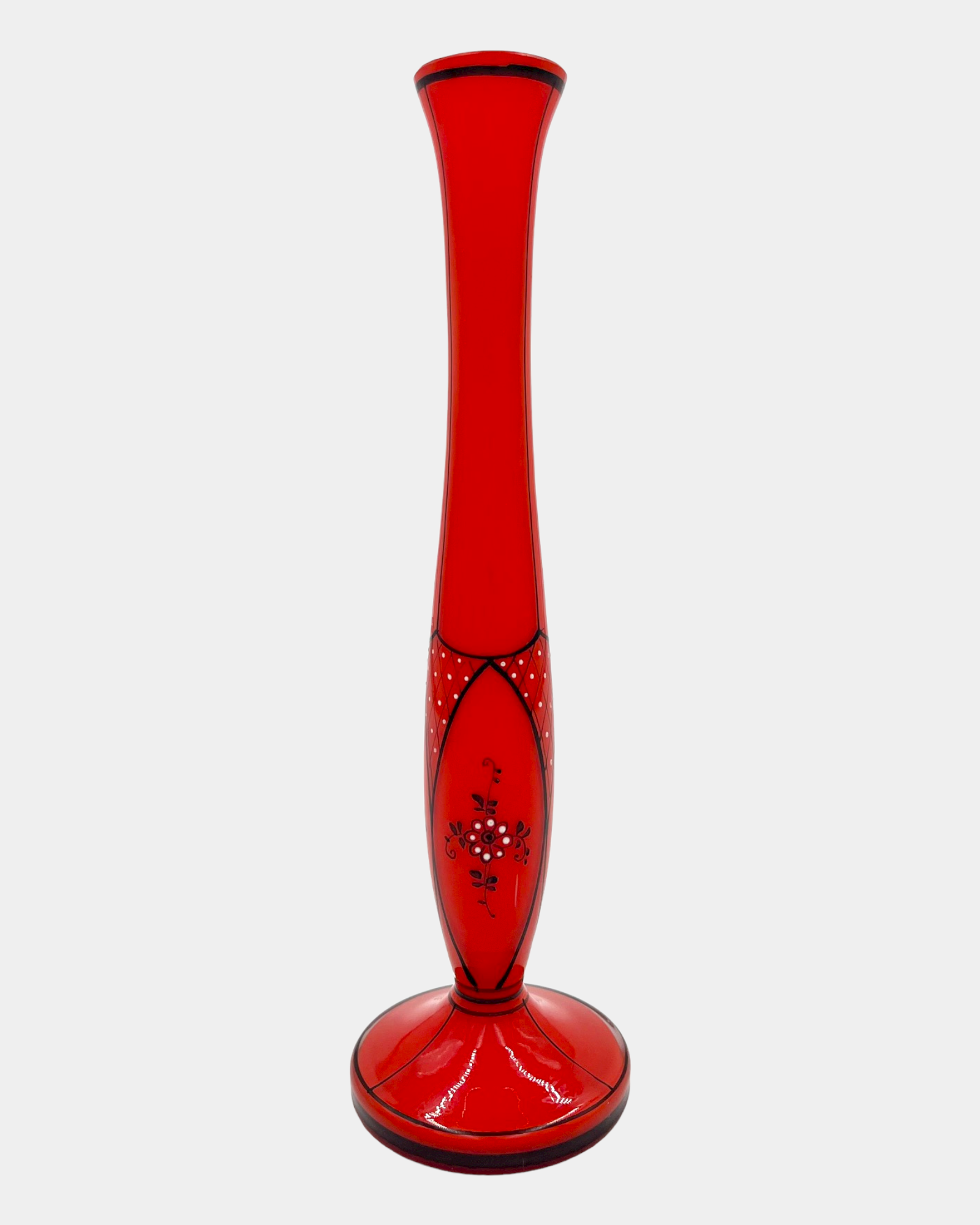 Vintage Austrian Hand Painted Bud Vase