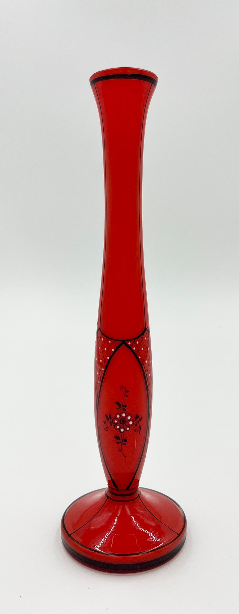 Vintage Austrian Hand Painted Bud Vase