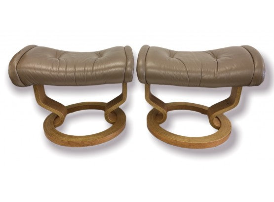 Coming Soon! Ekornes Mid-Century Hourglass Ottomans