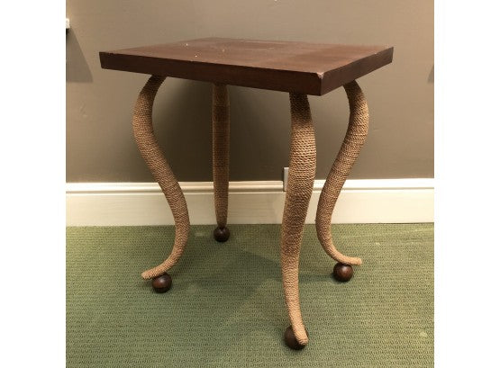 Coming Soon! Renovated Mahagony Rope End Table