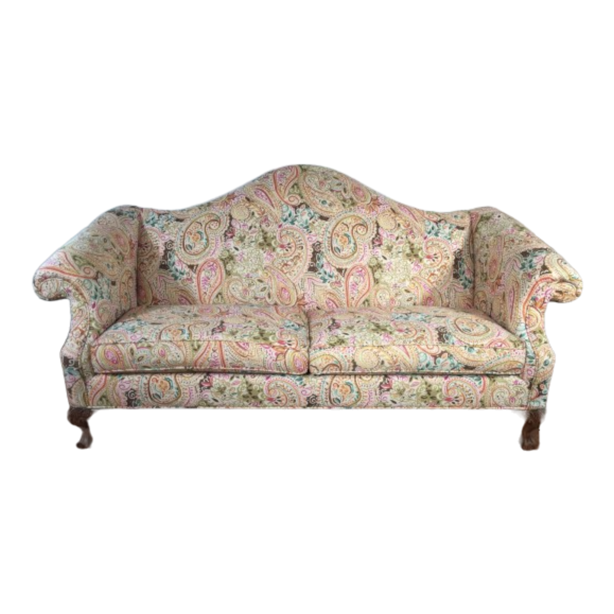 Coming Soon! Paisley Chippendale with Farmhouse Flair Sofa