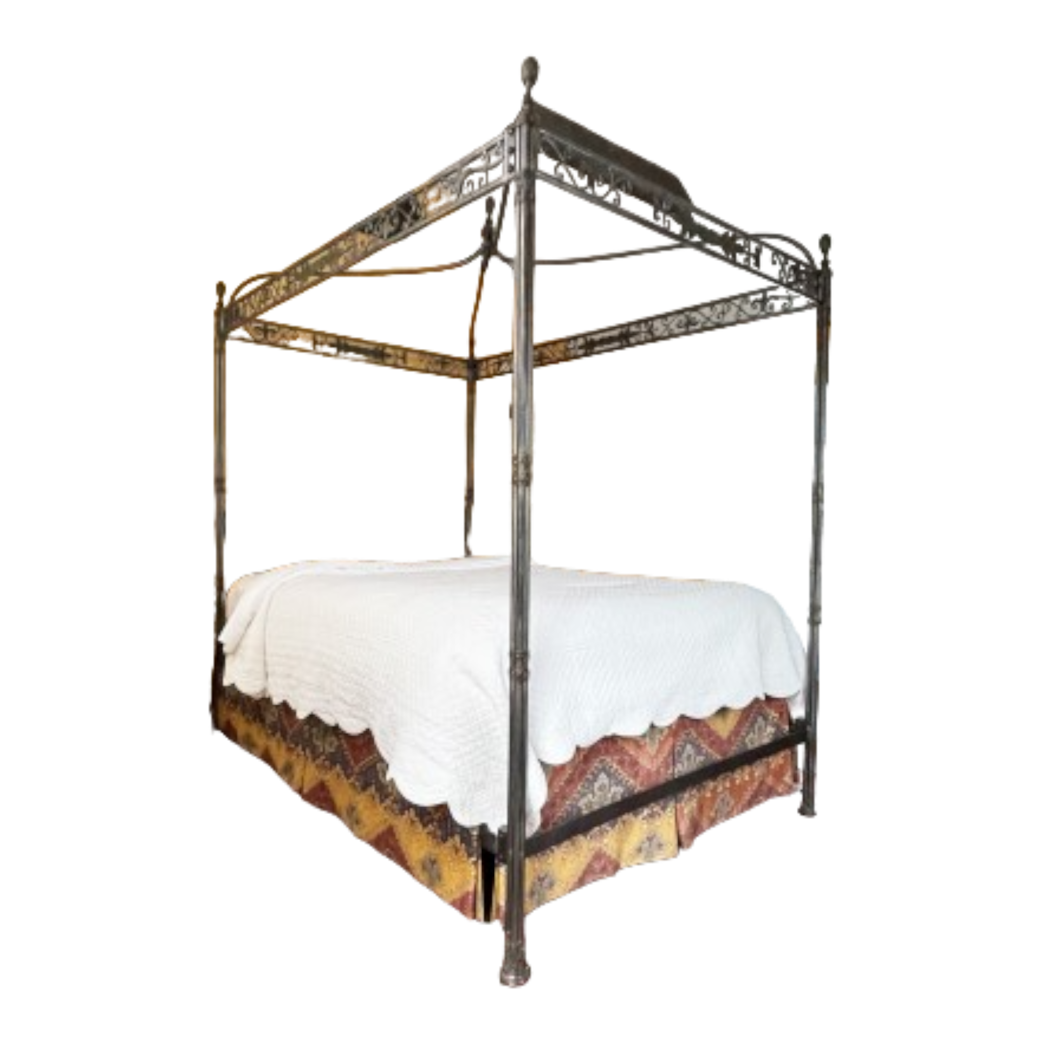 Coming Soon! Intricate Iron Canopy Bedstead