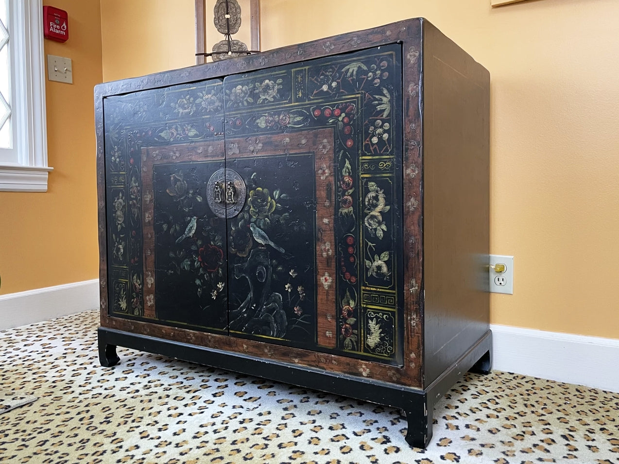 Antique Hand Painted Asian Chest