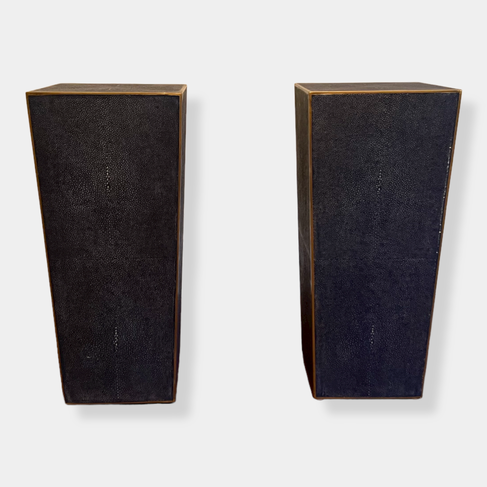 Shagreen end tables/artistic display stands