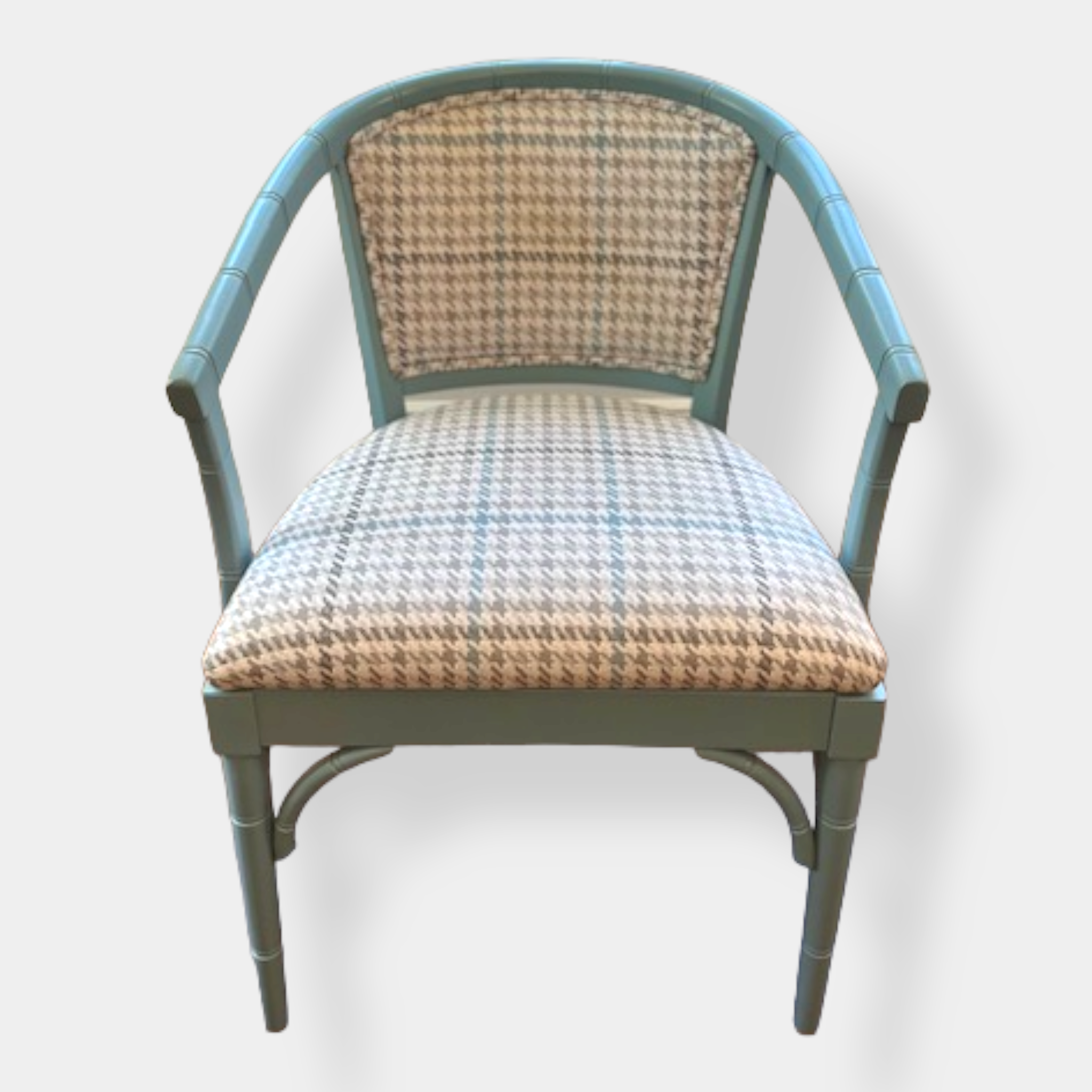 Reimagined Faux Bamboo Antique Accent Chairs