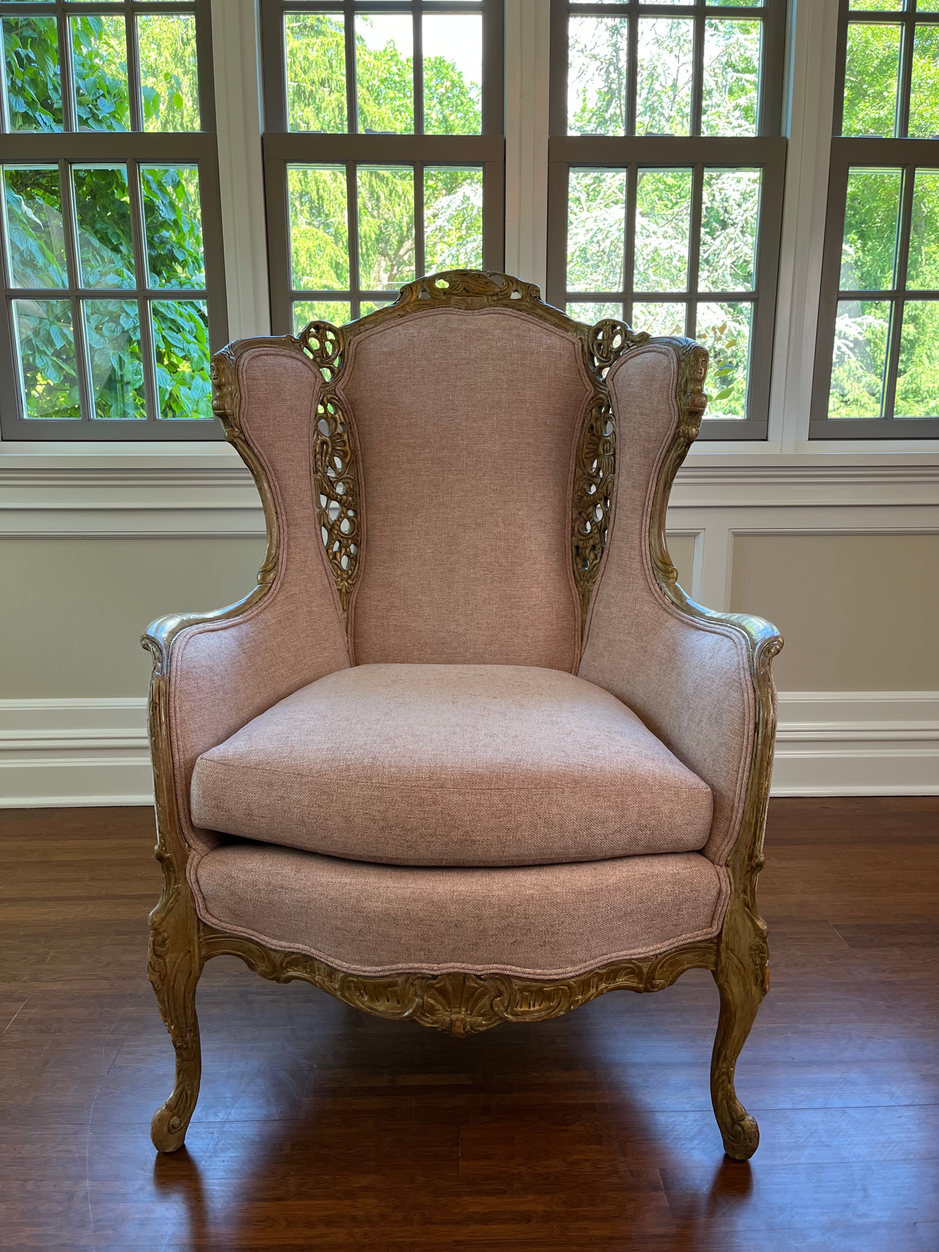 Transformed Antique Wingchair