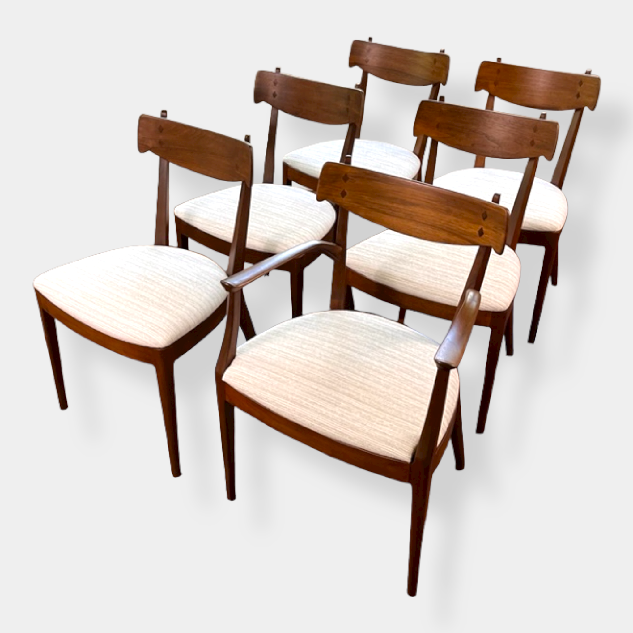 Mid-Century Reimagined Mahogany Chairs