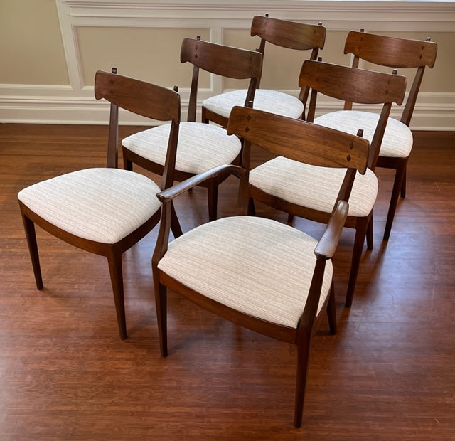 Mid-Century Reimagined Mahogany Chairs