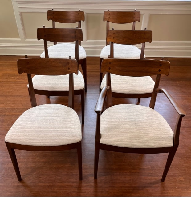 Mid-Century Reimagined Mahogany Chairs