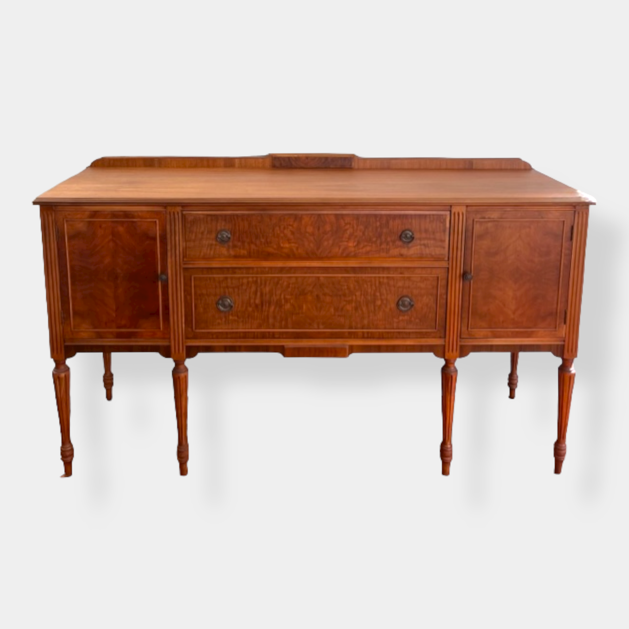 Reimagined Mahogany Antique Sideboard - Natural Finish