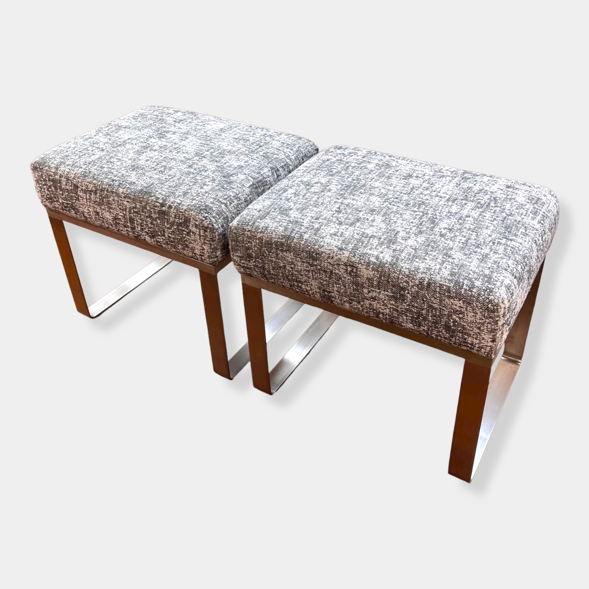 NYC Ritz Carlton Mid-Century Reimagined Ottomans