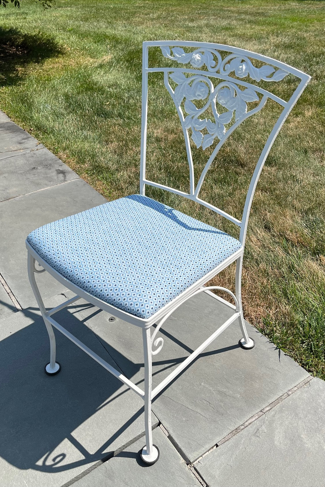 Mid Century White Cast Iron Dining Set - Fully Restored