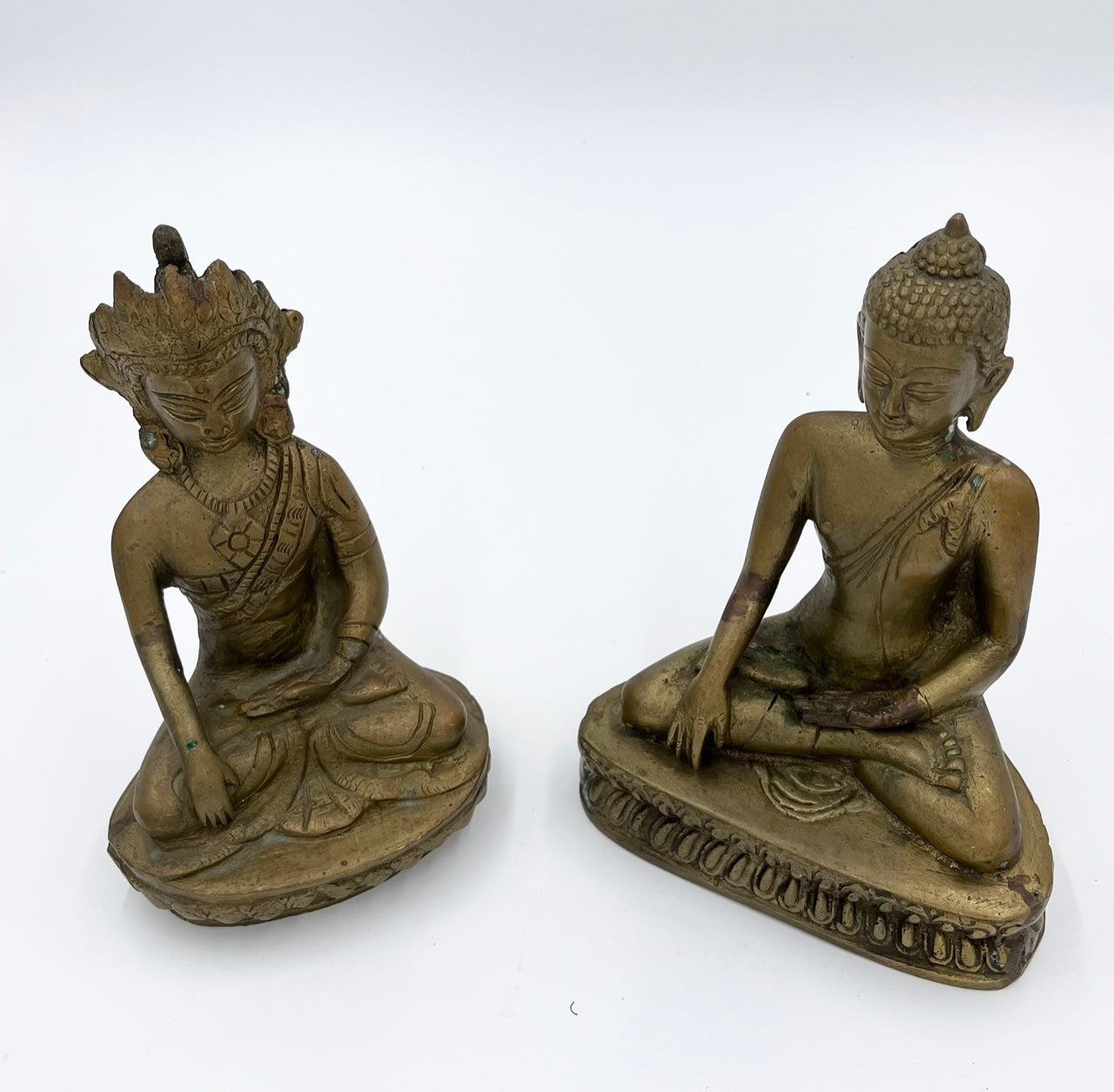 Gorgeous Pair of Aged Buddhas