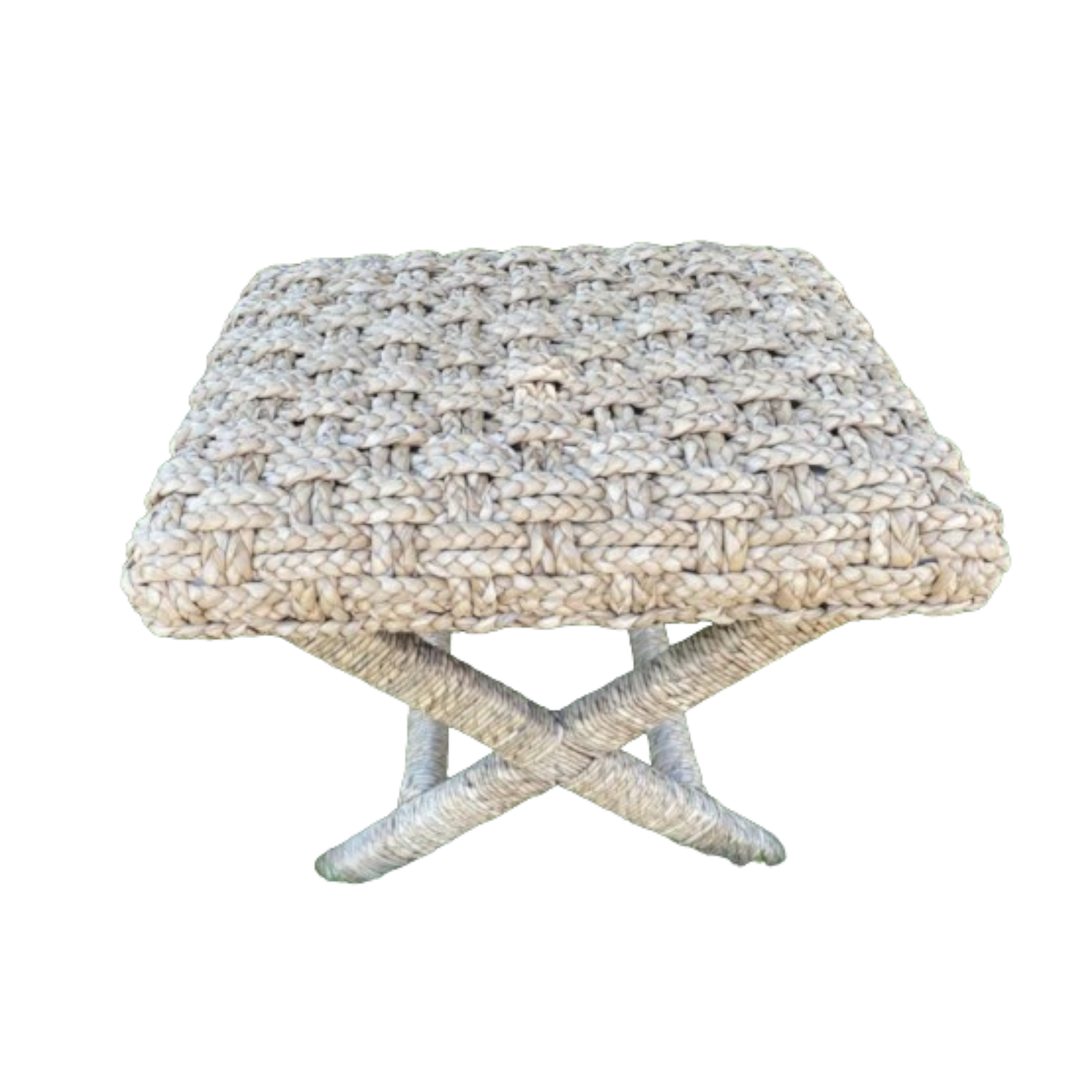 Recently Created, Coastal Style, Natural Rush Stool