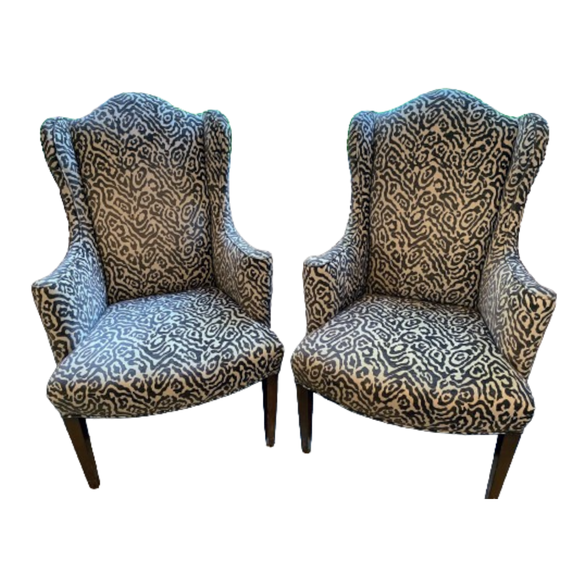 Recently Created, Classically Modern Wing Chairs