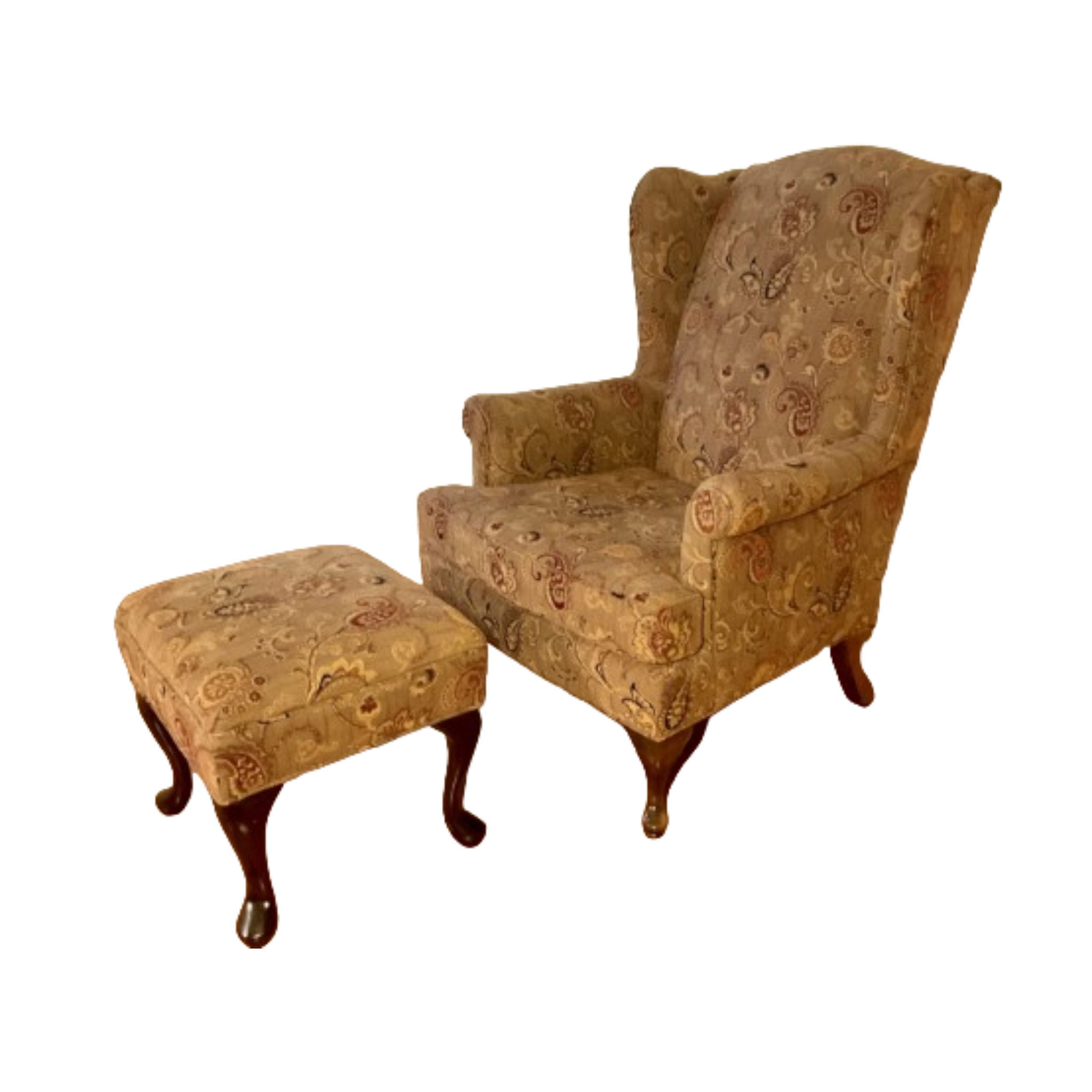 Wing Chair and Ottoman