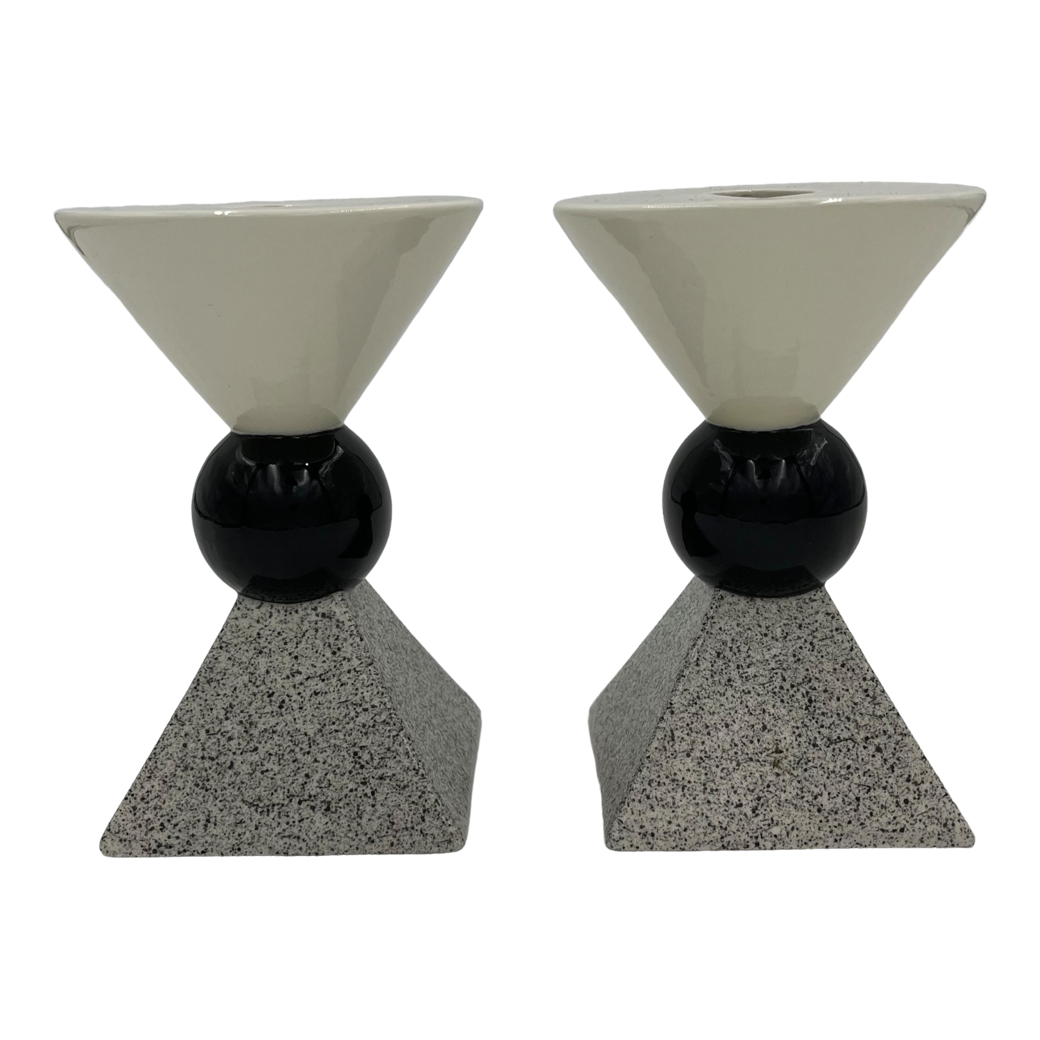 Grey/black/white candlestick