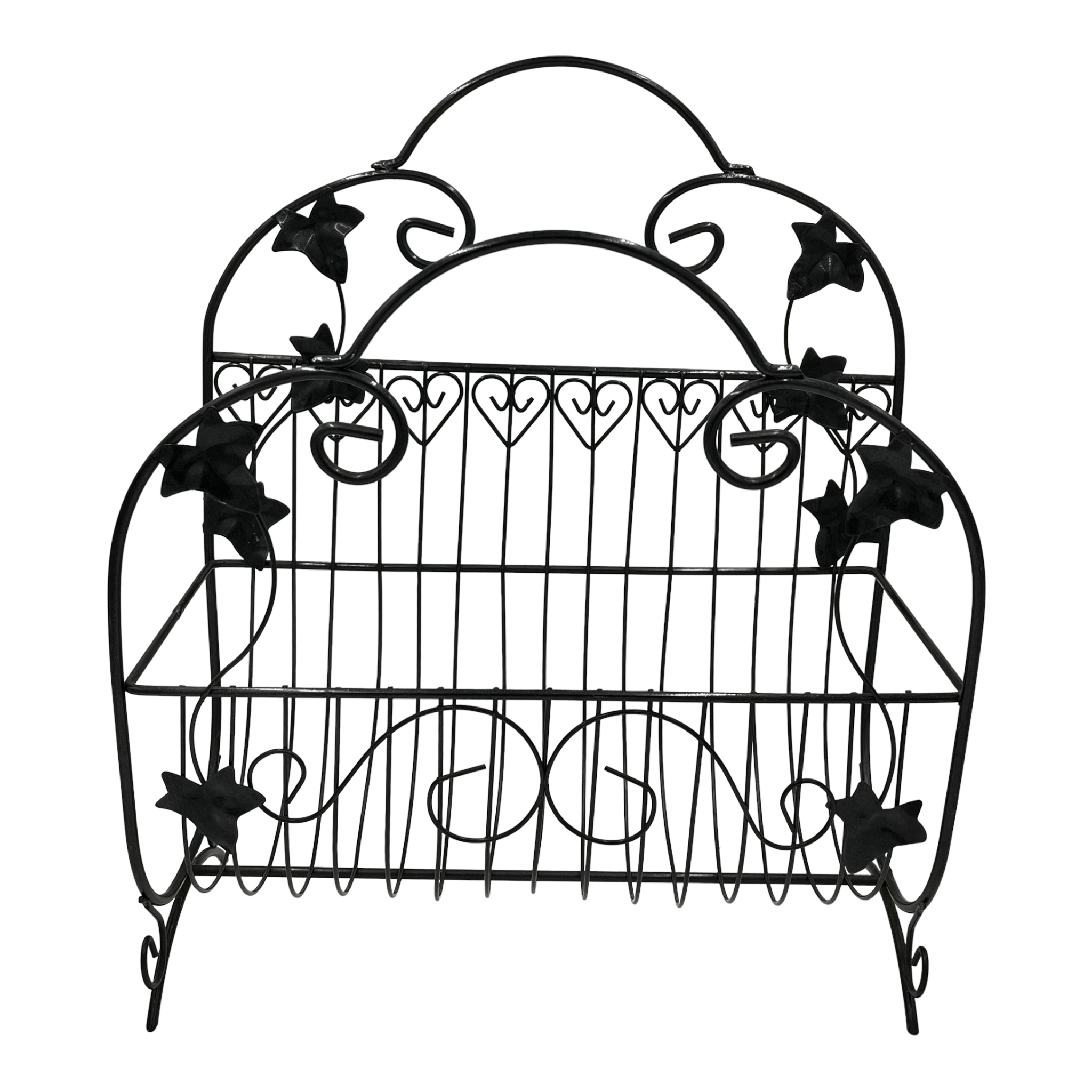 Vintage Iron Magazine Rack