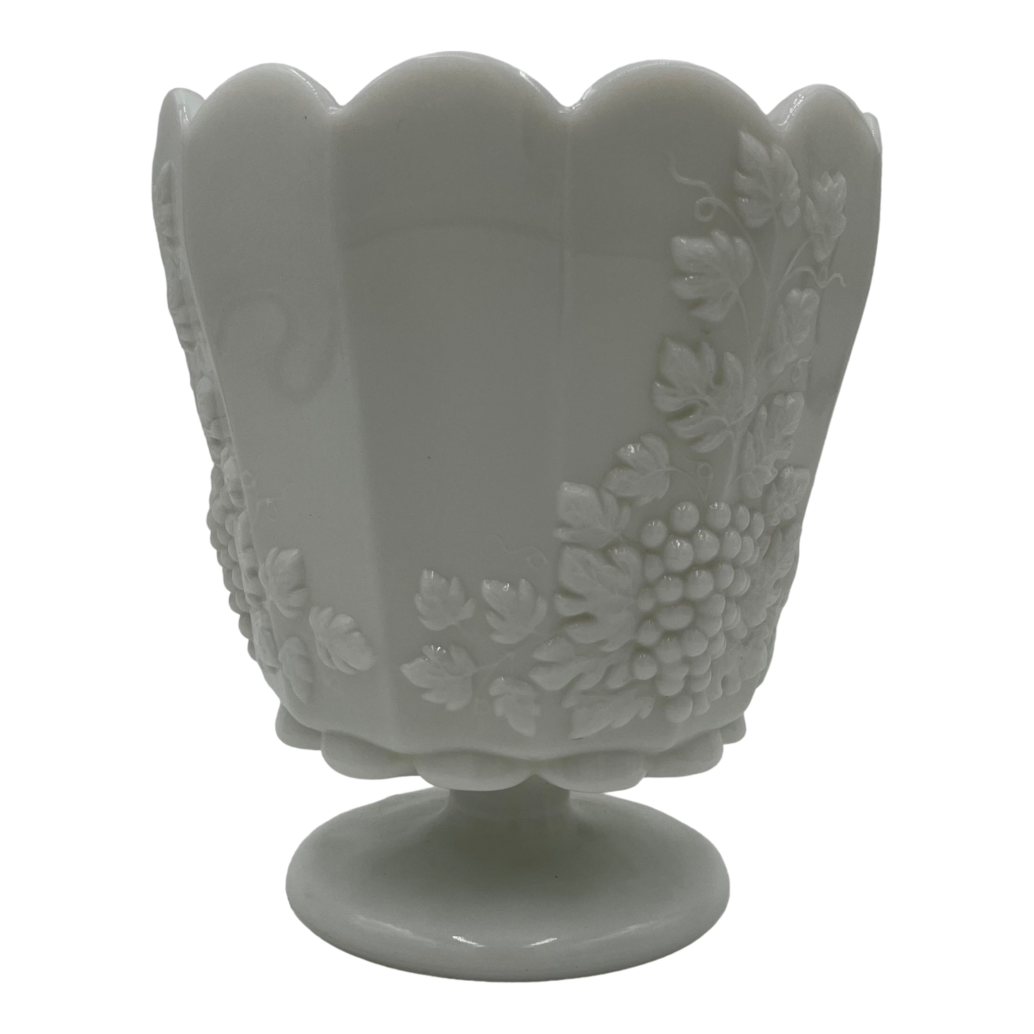 Milk vase with design