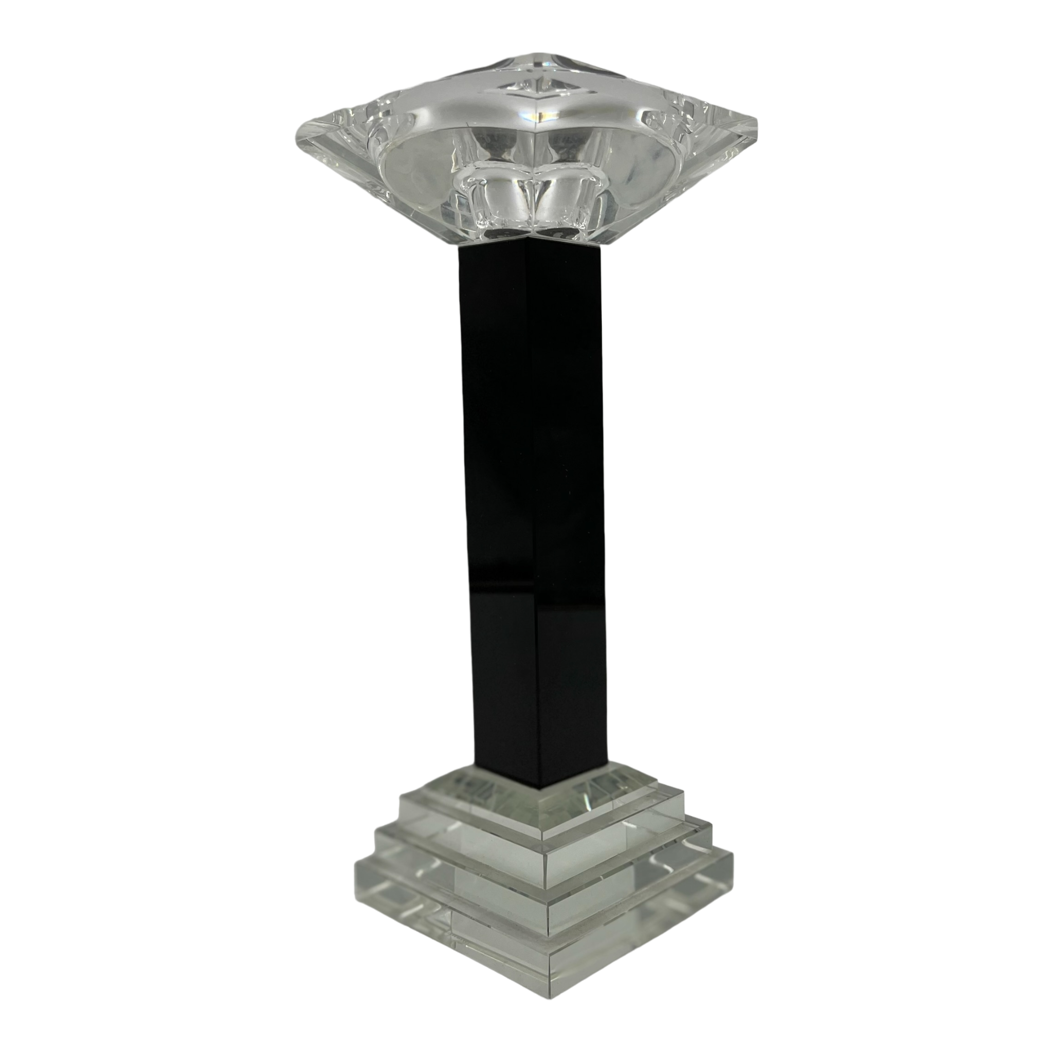 Glass candlestick