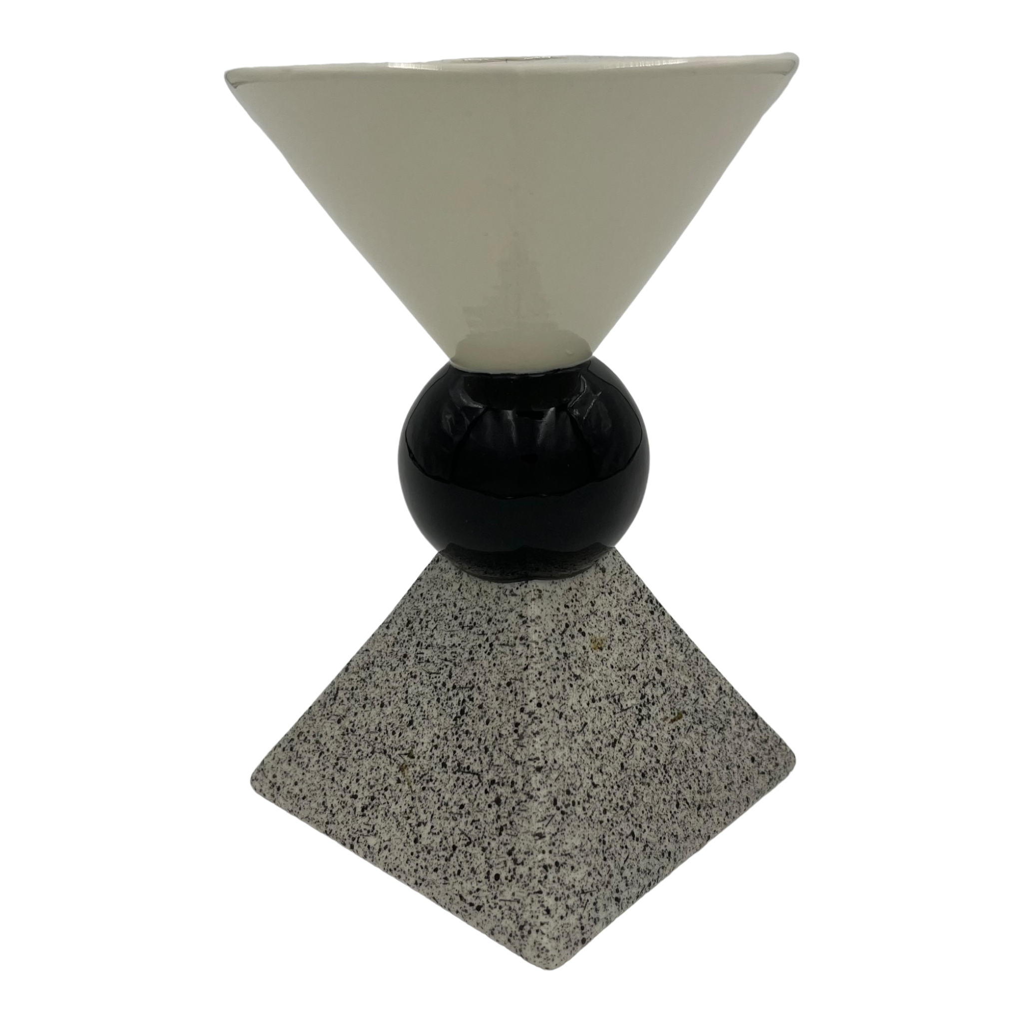 Grey/black/white candlestick