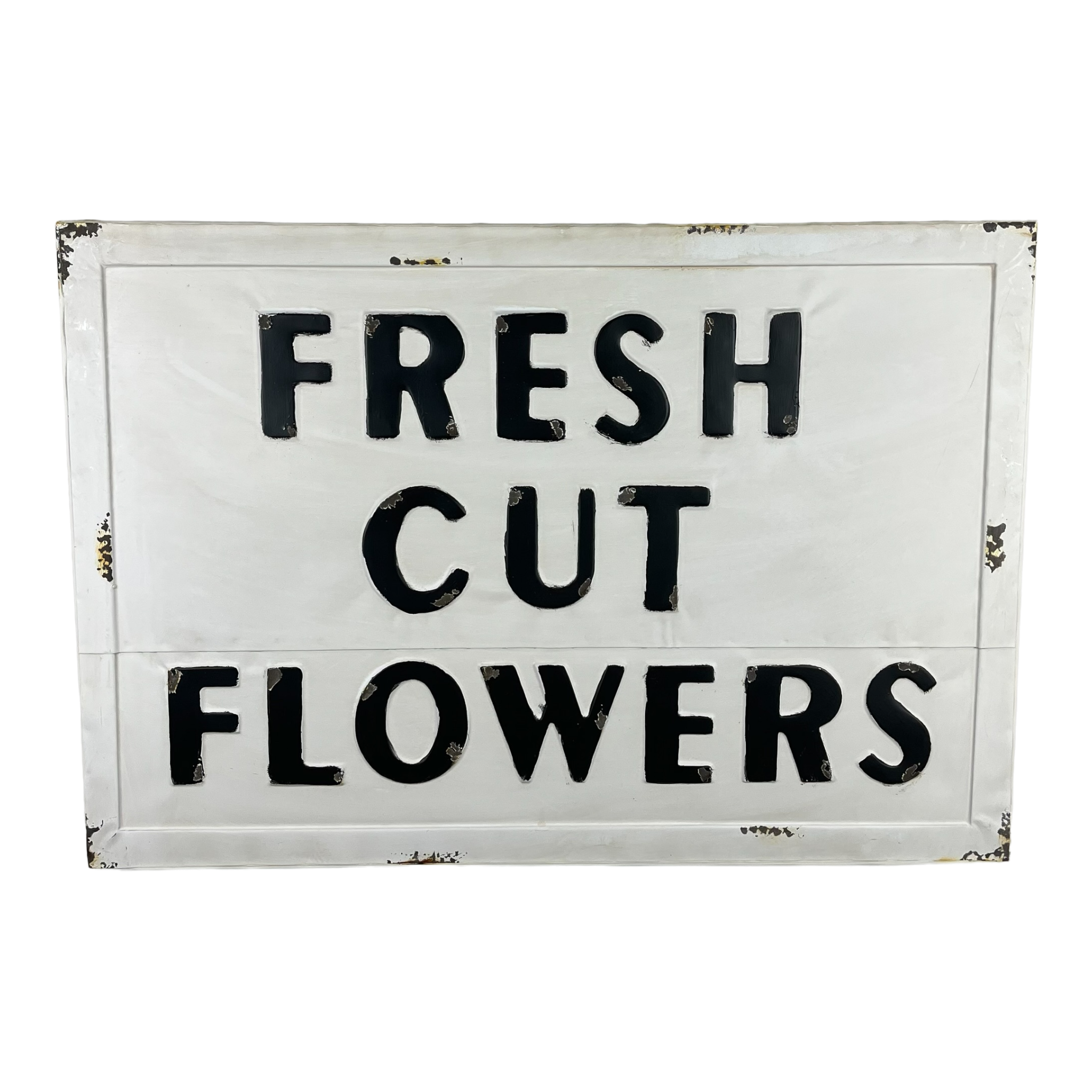 Fresh cut flowers sign